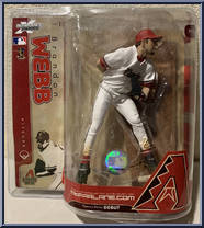 Brandon Webb (White Jersey) from McFarlane's Sports Picks - MLB - Series 18 manufactured by McFarlane [Front]