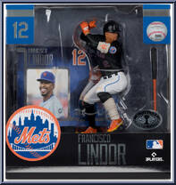 Francisco Lindor (New York Mets) (Platinum Edition) from McFarlane's Sports Picks - MLB - Legacy Series manufactured by McFarlane [Front]