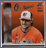Gunnar Henderson (Baltimore Orioles) from McFarlane's Sports Picks - MLB - Legacy Series manufactured by McFarlane [Back]