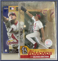 Jim Edmonds (White Uniform) from McFarlane's Sports Picks - MLB - Series  6 manufactured by McFarlane [Front]