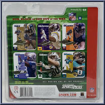 Marshall Faulk (Blue Jersey / Helmet) from McFarlane's Sports Picks - NFL - Series  2 manufactured by McFarlane [Back]