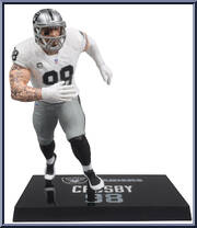 Maxx Crosby (Las Vegas Raiders) (Platinum) from McFarlane's Sports Picks - NFL - Legacy Series manufactured by McFarlane [Loose]