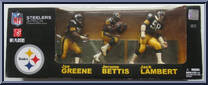 Pittsburgh Steelers Legends (Joe Greene / Jerome Bettis / Jack Lambert) from McFarlane's Sports Picks - NFL - 3-Packs manufactured by McFarlane [Front]