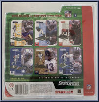 Randy Moss (White Jersey) from McFarlane's Sports Picks - NFL - Series  1 manufactured by McFarlane [Back]