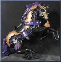 Black Knight / Horse from Medieval Knights - Basic Series manufactured by Chap Mei [Loose]