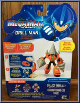Drill Man from MegaMan Fully Charged - Deluxe manufactured by Jakks Pacific [Back]