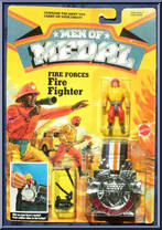 Fire Fighter from Men of Medal - Fire Forces manufactured by Mattel [Front]