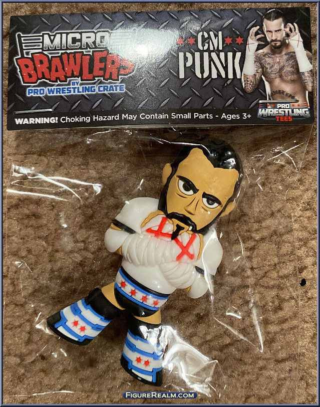 CM Punk - Micro Brawlers - Basic Series - ProWrestlingTees Action Figure
