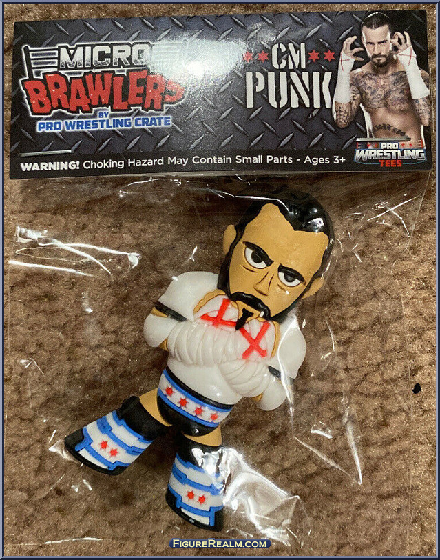 CM Punk - Micro Brawlers - Basic Series - ProWrestlingTees Action