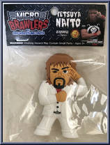 Tetsuay Nato (White Suit) from Micro Brawlers - Basic Series manufactured by ProWrestlingTees [Front]