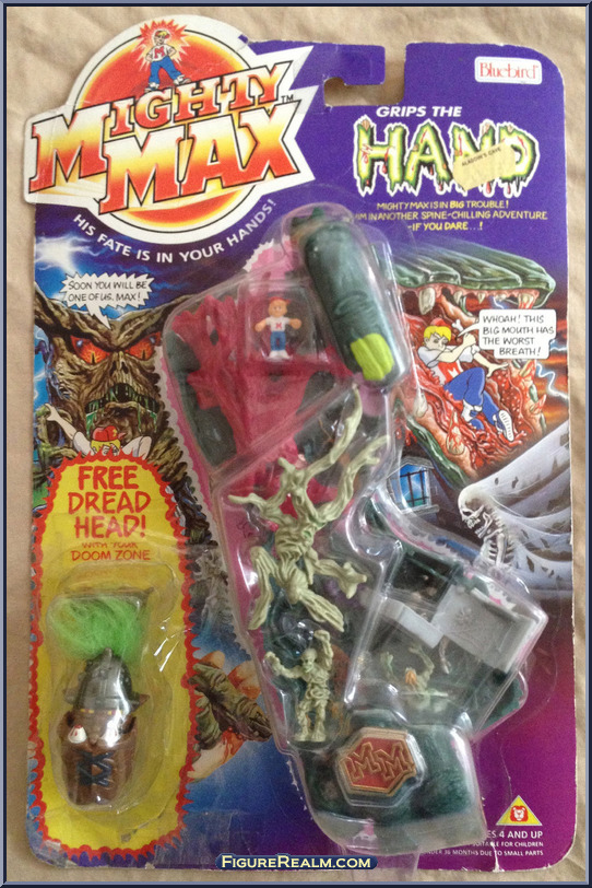 Bluebird Toys 1994 Doom Zones Details about   Mighty Max Grips the Hand Shell Only