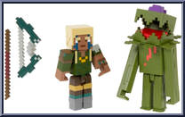 Explorer vs Whisperer from Minecraft - Basic Series manufactured by Mattel [Loose]