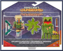 Explorer vs Whisperer from Minecraft - Basic Series manufactured by Mattel [Front]