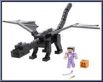 Ultimate Ender Dragon / Steve (Purple) from Minecraft - Basic Series manufactured by Mattel [Loose]