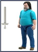 Steve from Minecraft - Movie - Large Scale manufactured by Mattel [Loose]