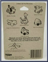 Jesse the Giraffe from Minimals - Wind-Ups manufactured by Tomy [Back]