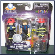 Fire Fighter Chiefs from Mobile Action Extreme - Minimates - Elite Heroes - Wave 1 manufactured by Diamond Select [Front]