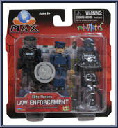 Law Enforcement from Mobile Action Extreme - Minimates - Elite Heroes - Wave 2 manufactured by Diamond Select [Front]