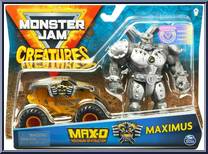 Max-D / Maximus (Silver) from Monster Jam - Creatures - Basic Series manufactured by Spinmaster [Front]