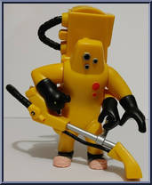 Red Alert C.D.A. Agent from Monsters, Inc - Basic Series manufactured by Hasbro [Loose]