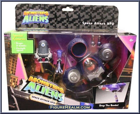 Review and photos of Monsters vs Aliens action figures by Toy Quest