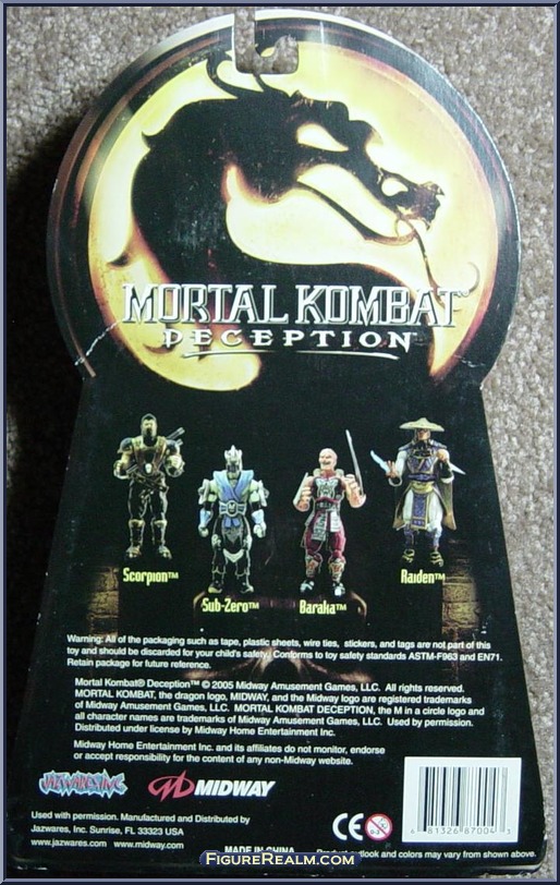 Mortal Kombat Deception Baraka Action Figure used 