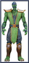 Reptile from Mortal Kombat - Series 3 - Shaolin Monks manufactured by Jazwares [Loose]