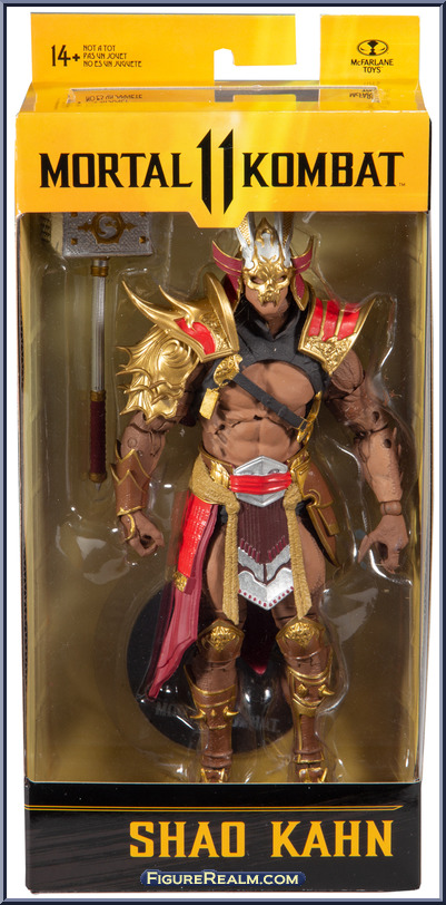Mcfarlane Mortal Kombat Shao Kahn Platinum Kahn Figure 18 cm Golden