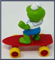 Kermit (Skateboard) from Muppet Babies - Basic Series manufactured by McDonald's [Loose]