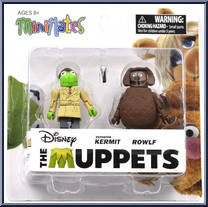 Reporter Kermit / Rowlf from Muppets - Minimates - Series 2 manufactured by Diamond Select [Front]