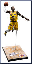 Lebron James (Yellow Jersey) from NBA 2K19 - Basic Series manufactured by McFarlane [Loose]
