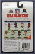 Bill Bates from NFL Headliners - 1996 Season manufactured by Corinthian [Back]
