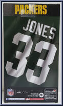 Aaron Jones (Green Bay Packers) (Chase) from NFL - Series 1 manufactured by Imports Dragon [Back]