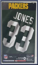 Aaron Jones (Green Bay Packers) from NFL - Series 1 manufactured by Imports Dragon [Back]