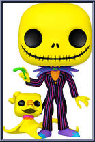 Jack Skellington with Zero (Black Light) (10" Scale) from Nightmare Before Christmas - Pop! Vinyl Figures manufactured by Funko [Loose]