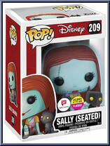 Sally (Seated) (Glow in the Dark) (Flocked) from Nightmare Before Christmas - Pop! Vinyl Figures manufactured by Funko [Front]