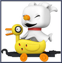 Zero in Duck Cart (Trains) from Nightmare Before Christmas - Pop! Vinyl Figures manufactured by Funko [Loose]