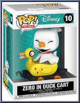 Zero in Duck Cart (Trains) from Nightmare Before Christmas - Pop! Vinyl Figures manufactured by Funko [Front]