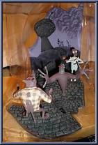 Halloween Town: Werewolf, Hairy Monster, Melting Guy from Nightmare Before Christmas - Georama Collection manufactured by Jun Planning [Loose]