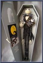 jack skellington doll in coffin