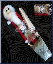 Santa Jack (Black Fake Leather Coffin) from Nightmare Before Christmas - 16" Coffins manufactured by Jun Planning [Loose]