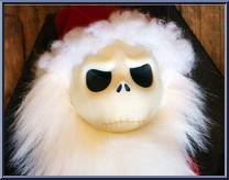 Santa Jack (Black Fake Leather Coffin) from Nightmare Before Christmas - 16" Coffins manufactured by Jun Planning [Loose]