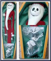 Santa Jack (Gold Coffin With Reindeer) (Funny Face) from Nightmare Before Christmas - 16" Coffins manufactured by Jun Planning [Loose]