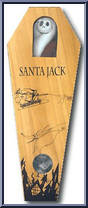 Santa Jack (Gold Coffin With Reindeer) (Funny Face) from Nightmare Before Christmas - 16" Coffins manufactured by Jun Planning [Front]