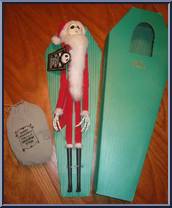 Santa Jack (Green Coffin) (Surprised) from Nightmare Before Christmas - 16" Coffins manufactured by Jun Planning [Front]