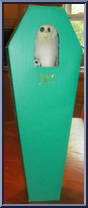 Santa Jack (Green Coffin) (Surprised) from Nightmare Before Christmas - 16" Coffins manufactured by Jun Planning [Front]