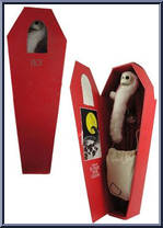 Santa Jack (Red Coffin) (Open Mouth) from Nightmare Before Christmas - 16" Coffins manufactured by Jun Planning [Loose]