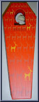 Santa Jack (Red Reindeer Coffin) from Nightmare Before Christmas - 12" Coffins manufactured by Jun Planning [Front]