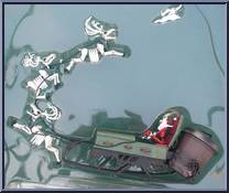 Santa Jack & Sleigh from Nightmare Before Christmas - PVC - Boxed manufactured by Jun Planning [Front]