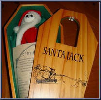 Santa Jack (Real Wood Coffin) from Nightmare Before Christmas - 16" Coffins manufactured by Jun Planning [Loose]